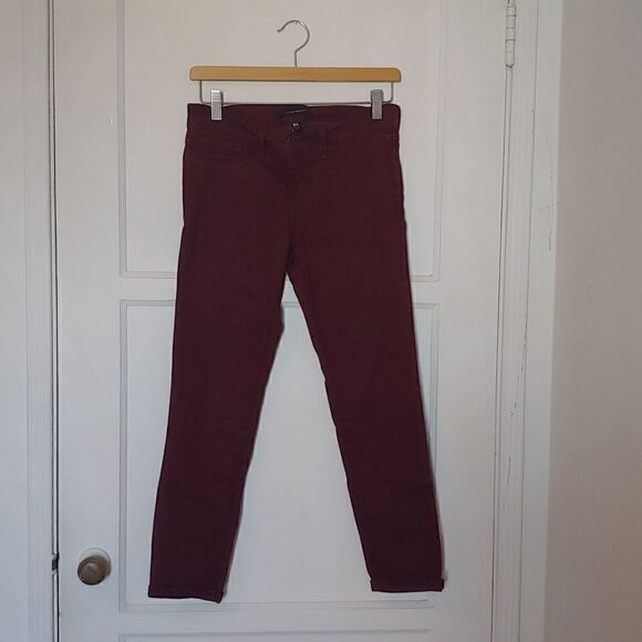 Flying Monkey Women's Burgundy Skinny Jeggings Size 26 - Picture 1 of 10